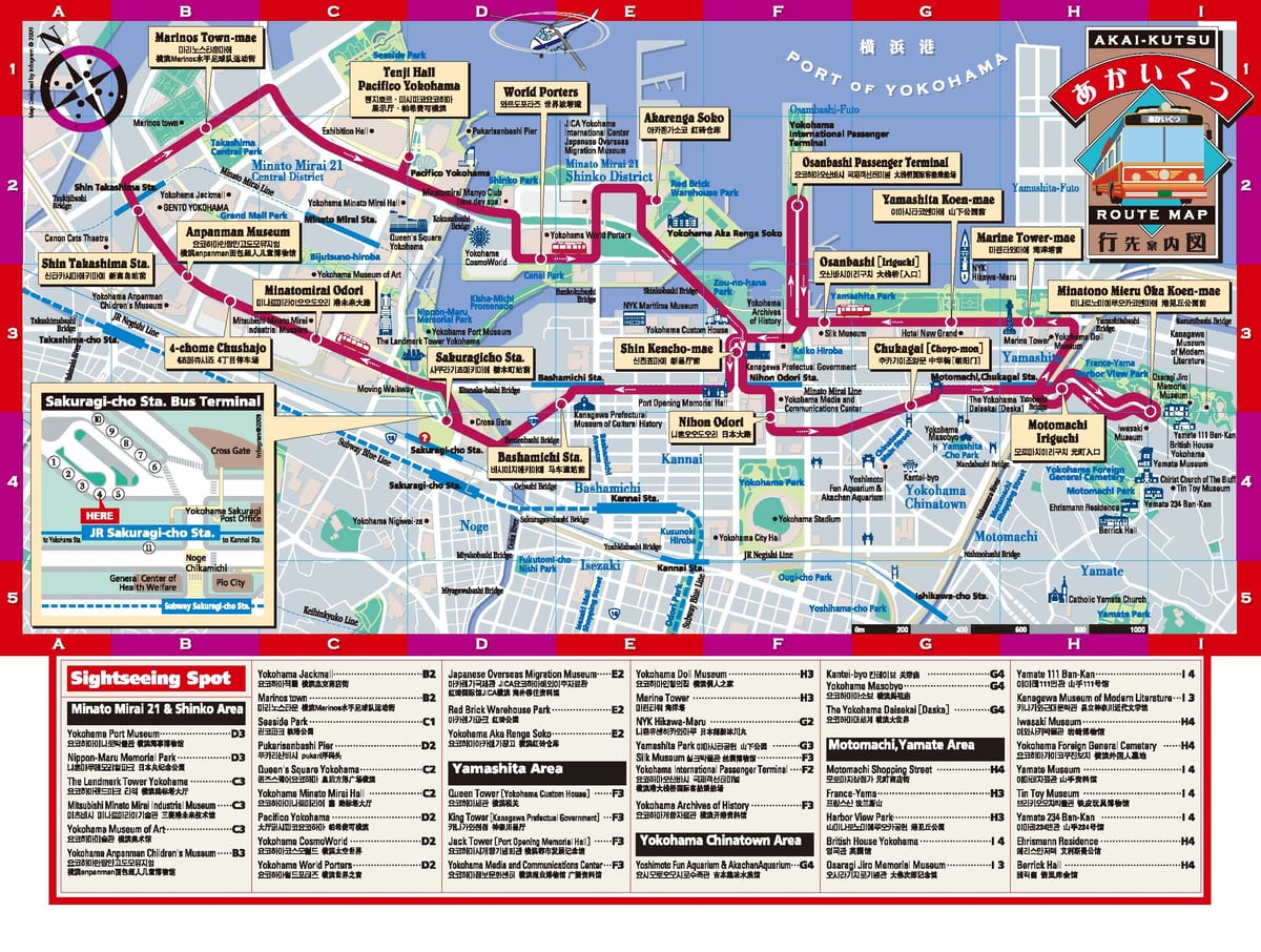 東京-横浜地図
