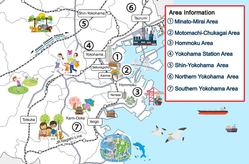 横浜の観光地図